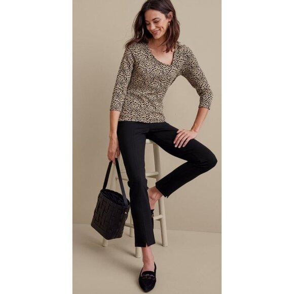 Soft Surroundings Soft Essential Ponte Slim Ankle Pants Navy Blue XS‎ 2FY78 $89 - Picture 13 of 14